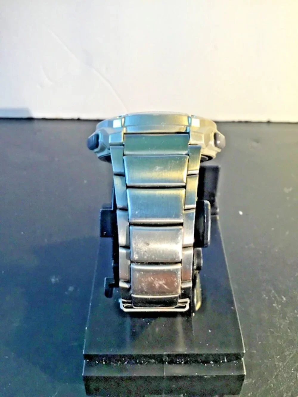 Casio Illuminator WR 100M – Model W‑756 – Stainless Steel Band==WORKS WELL==